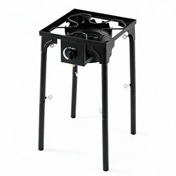 Costway 1 Burner Outdoor Propane Gas Stove 80000 BTU with Regulator Hose