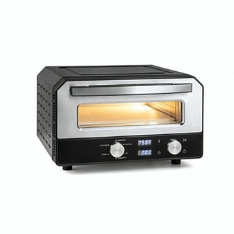 Costway Pizza Oven for 12” Pizzas with 6 Presets & 2-Min Rapid Baking Heats up to 750℉