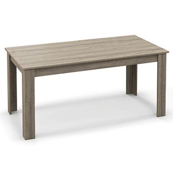 Costway 63" Dining Table Rectangular Modern Kitchen Table For 6 People Home Furniture