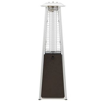 Costway 35'' Portable Tabletop Pyramid Patio Heater Steel Propane gas 9500 BTU