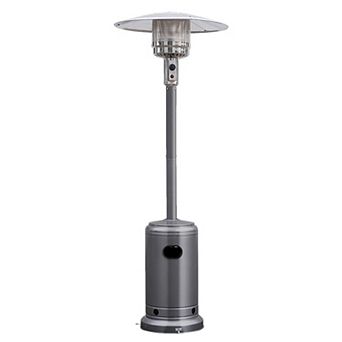 Costway 48000 BTU Propane Patio Heater Standing Steel with Wheels