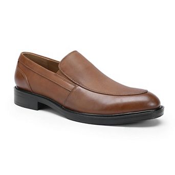 Men's Slip-On Dress Loafers Plaid Embossed Business Oxford Shoes