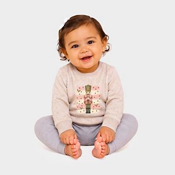 Nutcracker Stripes and Polka Dots - Infant Crew Fleece Sweatshirt