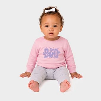 Boo Varsity Ghosts Coquette - Infant Crew Fleece Sweatshirt