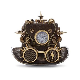 Steampunk Top Hat With Goggles Gears Spikes Costume Accessory