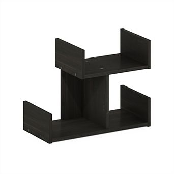 Furinno Mountain-Shaped Desk Organizer Office Shelf with Open Storage for Bedroom Kitchen