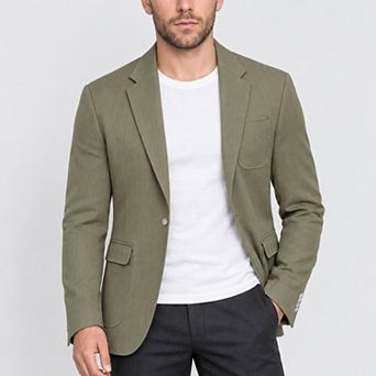 Men's Modern Fit Casual Blazer Jacket One Button Lightweight Notch Lapel Sport Coat