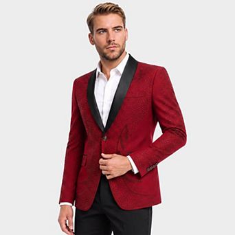 Mens Tuxedo Jacket Slim Fit Rhinestone Sequin Party Dinner Suit Blazer