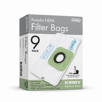 PureAir Filter Bags 9 Pack with 3 Pre-Motor Filters for Kirby Canister Vacuums