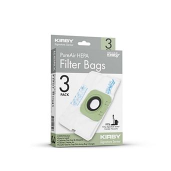 PureAir Filter Bags 3 Pack with 1 Pre-Motor Filter for Kirby Canister Vacuums