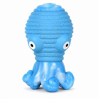 FrienHund Aggressive Chewers Bacon Flavor Nylon & Rubber Tough Chew Dog Toy, Blue, 1 count