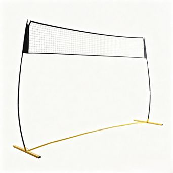 12 FT Adjustable Volleyball Net, Portable Freestanding with Fiberglass Poles, Quick Setup for patio