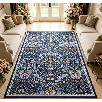 Outdoor Rug Garden Decor Plastic Straw Waterproof Patio Area Rug for Balcony Deck