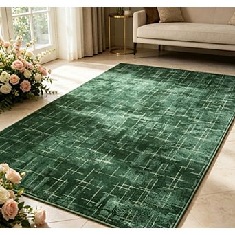 Area Rugs Modern Ultra Soft Rugs for Living Room Bedroom Thickened Memory-Foam Washable Area Rug