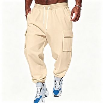 Men's Cargo Pants Multi Pocket Casual Sports Jogger Long Trousers