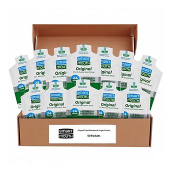 SmartMouth Original Zinc Activated Mouthwash Single Packs - Fresh Mint - 50 Count
