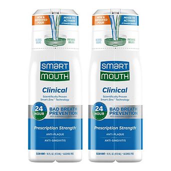 SmartMouth DDS Activated Clinical Mouthwash - Gum Health & Gingivitis - 16 fl oz, 2 Pack