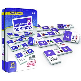 Junior Learning Multiplication Dominoes 28 pc Educational Game