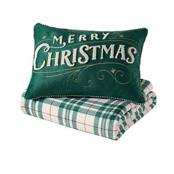 Hallmark 2 pc Throw Blanket & Decorative Pillow Set