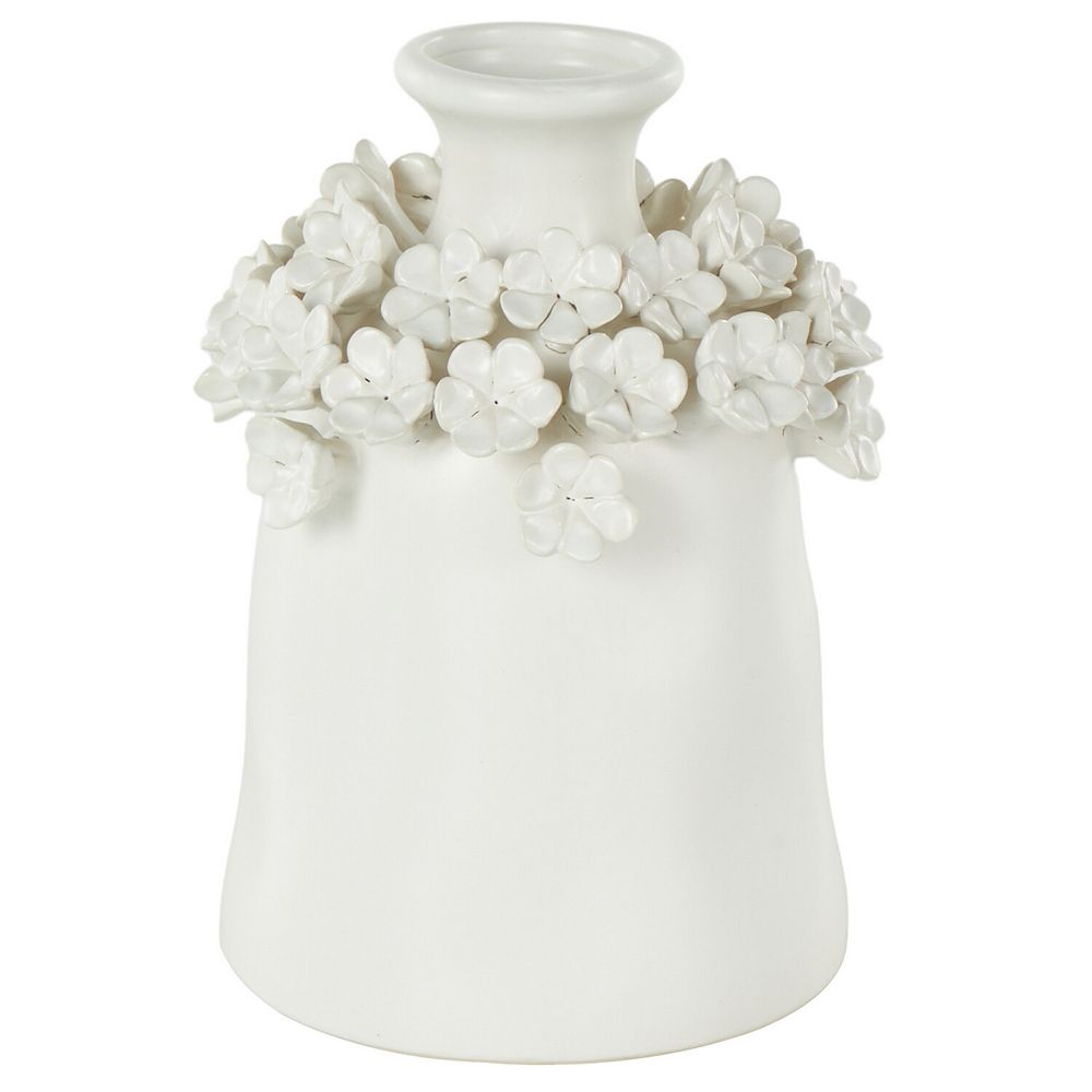 Stella & Eve Ceramic Floral Round Vase Table Decor