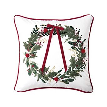 Hallmark Wreath Holiday Decorative Pillow