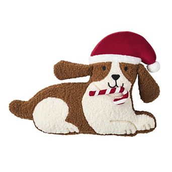 Hallmark Holiday Dog Shaped Decorative Pillow