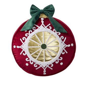 Hallmark Ornament Shaped Holiday Decorative Pillow