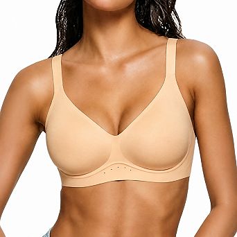 Wireless Full Coverage Bra Breathable Seamless Push Up Comfort