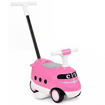Costway 2-in-1 Ride On Push Car with Horn & Under-Seat Storage for Toddlers 1-3 Years Old