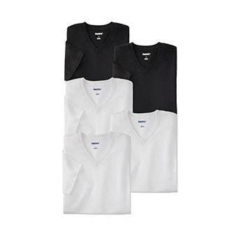 KingSize Men's Big & Tall 5-Pack Cotton V-Neck Undershirt