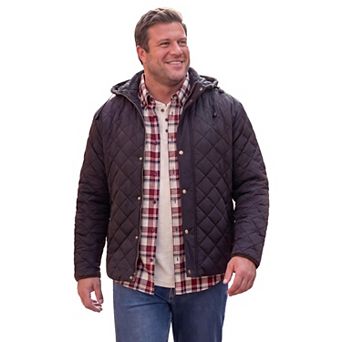KingSize Men's Big & Tall Hooded Quilt Jacket