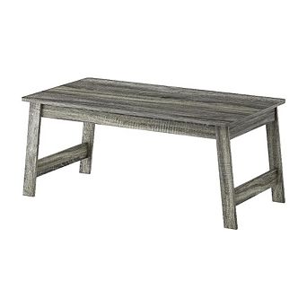 FurniFact Coffee Table with Open Shelf Storage and Compact Design