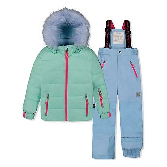 Two Piece Play Snowsuit Mint Green