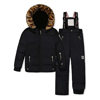 Two Piece Play Snowsuit Black