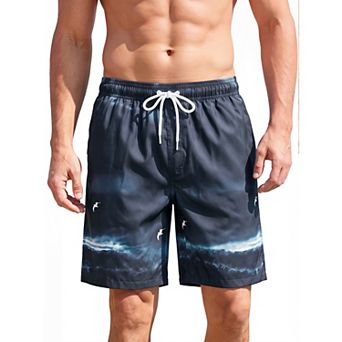 Men's Hawaiian Swim Trunks Mesh Lining Quick Dry Beach Shorts