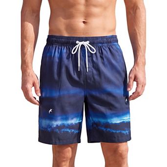 Men's Hawaiian Swim Trunks Mesh Lining Quick Dry Beach Shorts