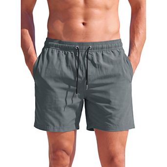 Men's Quick Dry Hawaiian Swim Trunks with Mesh Lining Beach Board Shorts