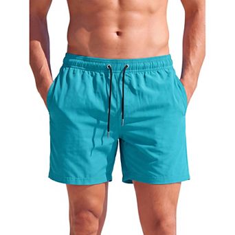 Men's Quick Dry Hawaiian Swim Trunks with Mesh Lining Beach Board Shorts