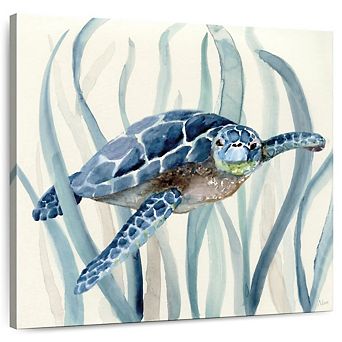 Turtle In Seagrass I Wall Art