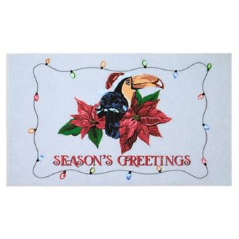 Tommy Bahama Tropical Holiday Season's Greetings Toucan Doormat