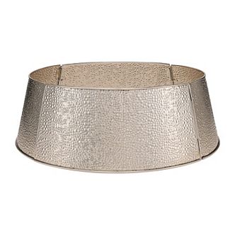 BirdRock Home Silver Tone Bubble 4 Panel Tree Collar