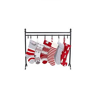 BirdRock Home Stocking Stand & Stocking Holders Set