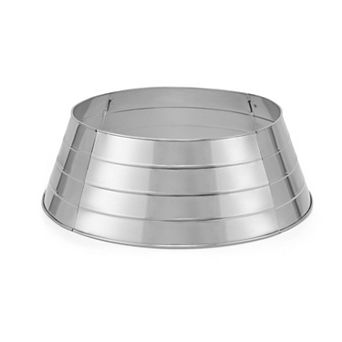 BirdRock Home Silver Tone Metal Christmas Tree Collar
