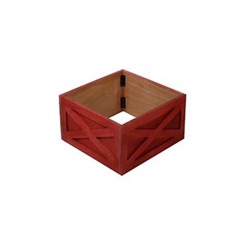 BirdRock Home Red Tree Box Skirt