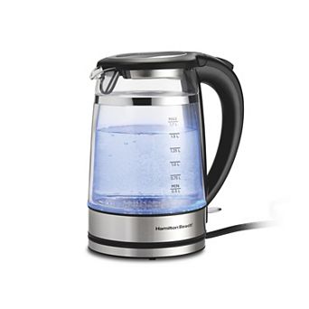 Hamilton Beach 1.7 Liter Double Wall Glass Electric Kettle