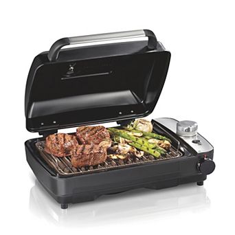 Hamilton Beach Indoor Searing Hot/Cold Smoke Infuser Grill