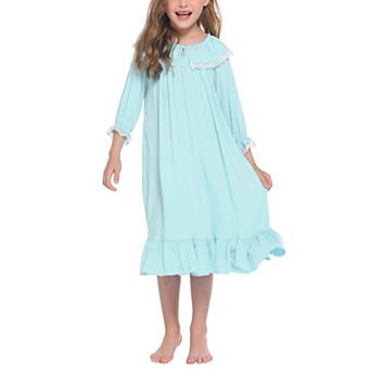 Ekouaer Girls Princess Nightgown Soft Sleep Dress Nightshirt Kids Pajamas