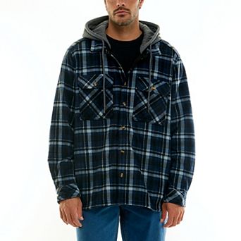 Men's Hallstatt Bonded Sherpa Hooded Button-Front Jacket