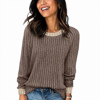 Womens Lightweight Soft Long Sleeve Tops Loose Fit Casual Dressy Fall Winter Outfits