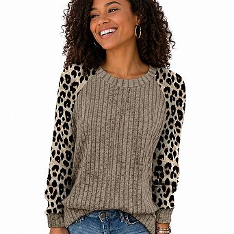 Women Lightweight Soft Long Sleeve Tops Loose Fit Casual Fall Winter Dressy Layering